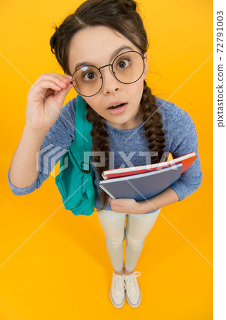 Always look smart and beautiful. Smart look of schoolchild. Always look smart and beautiful. Smart look of schoolchild. 72791003