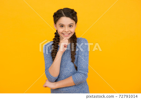 Portrait of happy girl smiling. young beautiful smiling girl 72791014