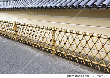 Bamboo fence, a short openwork fence Bamboo fence, a short openwork fence 72792423