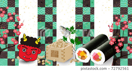 Setsubun Ehomaki event background 72792561