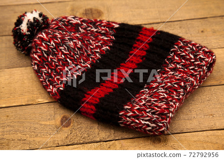 Handmade wool knitted winter hat and scarf Handmade wool knitted winter hat and scarf 72792956
