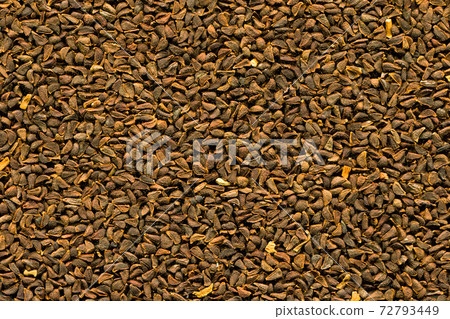 Close up brown harmal seed texture, uzerlik tohumu 72793449