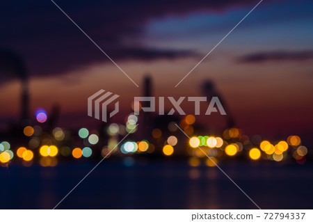 [Keiyo Industrial Zone, image of the evening view silhouette of Nippon Steel & Sumitomo Metal Kimitsu Works] 72794337