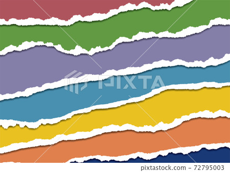 Background of torn colored paper Background of torn colored paper 72795003