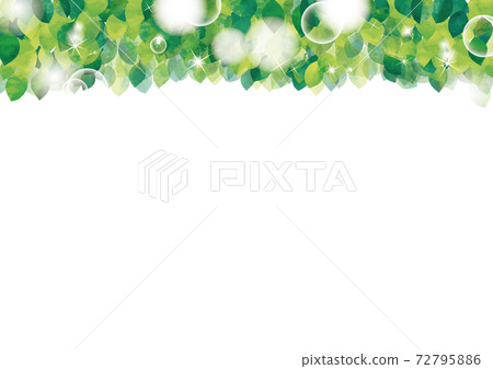 Watercolor style fresh green and sunbeams frame (white background) Watercolor style fresh green and sunbeams frame (white background) 72795886