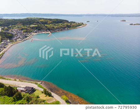 [Ishikawa Prefecture] Aerial view of Noto Peninsula Roadside Station Notojima area 72795930