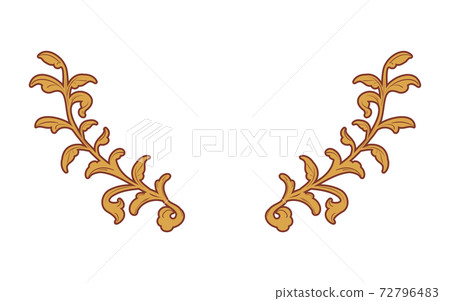 Frame material, hand-painted natural leaf frame 72796483
