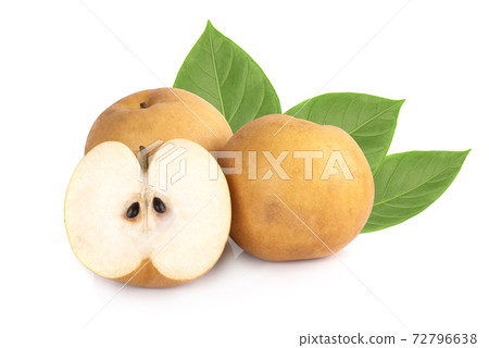 Snow pear isolated on a white background Snow pear isolated on a white background 72796638