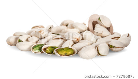 Pistachio an isolated on a white background Pistachio an isolated on a white background 72796873