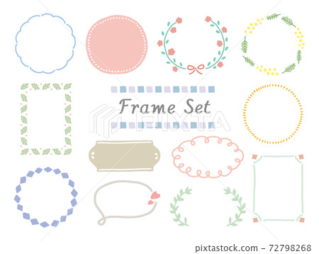 Cute hand drawn frameset 72798268