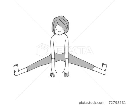 Yoga Open leg pose Yoga Open leg pose 72798281