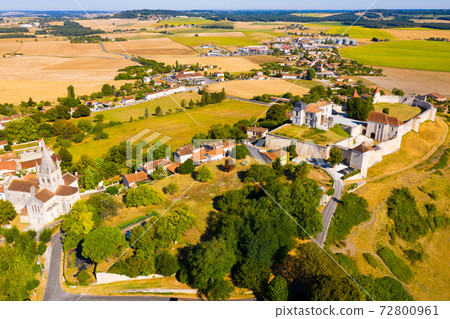 General summer view of Villebois-Lavalette, France General summer view of Villebois-Lavalette, France 72800961