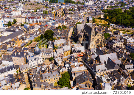 Top view of the city of Vannes. France Top view of the city of Vannes. France 72801049