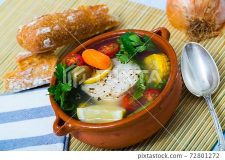 Fisherman pottage with vegetables Fisherman pottage with vegetables 72801272