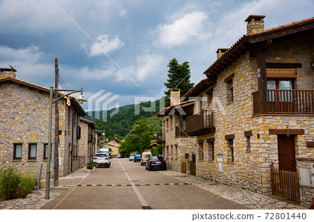Picturesque streets of the old city. Tavertet. Central Catalonia Picturesque streets of the old city. Tavertet. Central Catalonia 72801440