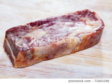 Piece of cured pork tenderloin 72803266
