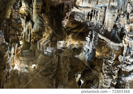 Picture of cave Grotte des Demoiselles illuminated inside Picture of cave Grotte des Demoiselles illuminated inside 72803368