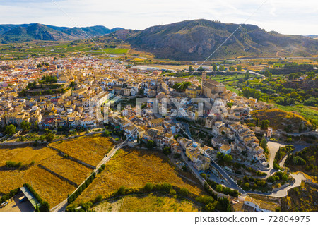 Aerial view of Seehin municipality in Spain, province of Murcia Aerial view of Seehin municipality in Spain, province of Murcia 72804975