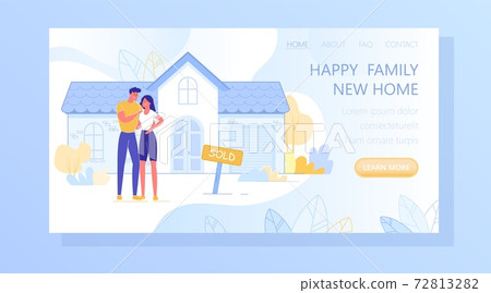 House Construction Company Flat Vector Web Banner House Construction Company Flat Vector Web Banner 72813282