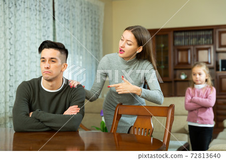 Parents quarreling at home Parents quarreling at home 72813640