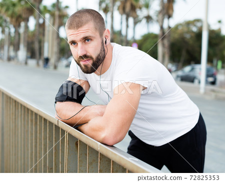 man made a break in training 72825353