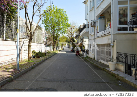 Princes Islands, Buyukada in Istanbul, April 23, 2019, Buyukada view from the street 72827328
