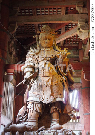World Cultural Heritage of Ancient City Nara Wide-eyed Tenritsu Statue of the Great Buddha Hall at Todaiji Temple 72827400