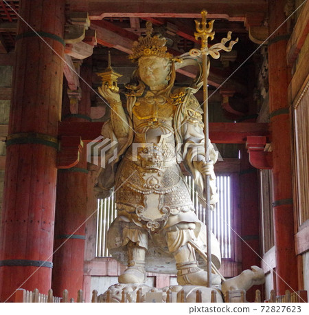 World Cultural Heritage of the Ancient City of Nara Tamonten Statue of the Great Buddha Hall at Todaiji Temple 72827623