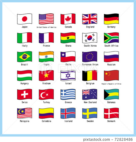 world country list flags