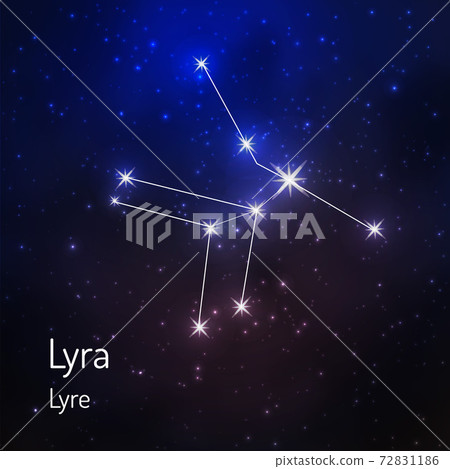 constellation in the night starry sky 72831186