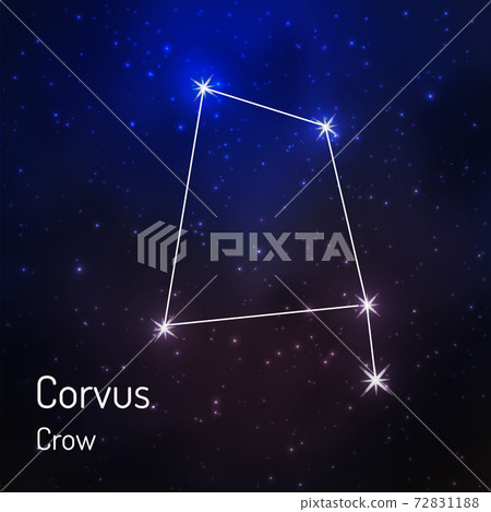 constellation in the night starry sky 72831188