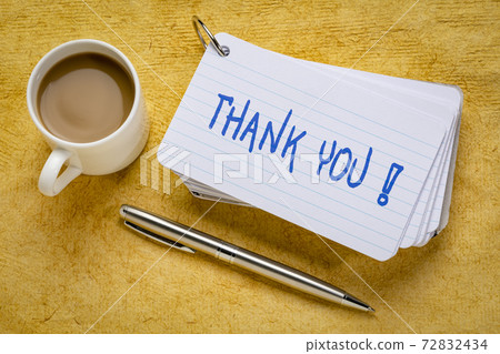 thank you - index cards 72832434