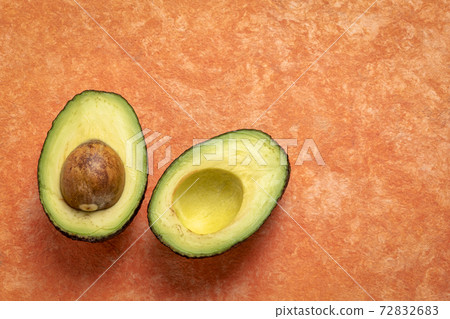 cut avocado fruit abstract 72832683