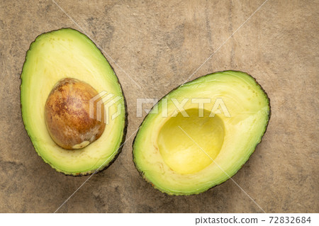 cut avocado fruit abstract 72832684
