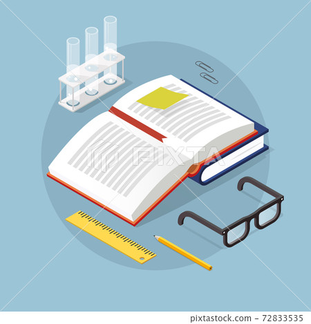 Isometric Learning Concept Illustration 72833535