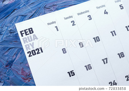 February 2021 calendar. Monthly calendar 72833858