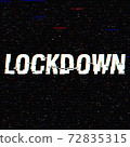 Lockdown vector glitch text. Stop Novel virus outbreak covid-19 2019-nCoV symptoms. Travel or 72835315