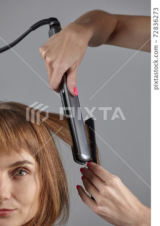 close-up hair alignment 72836273