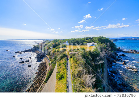 三重縣志摩市安城崎燈塔的景色 三重縣志摩市安城崎燈塔的景色 72836796