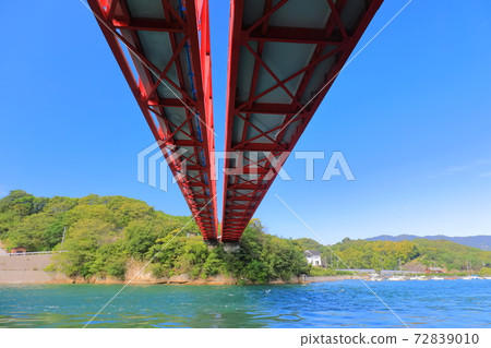 [Hiroshima Prefecture] Mukaishima Ohashi under fine weather 72839010