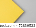 Bright yellow paper real texture background. 72839522