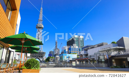 Watch the TV Tower from Hisaya Odori Park, Cafe <Nagoya City, Aichi Prefecture> Watch the TV Tower from Hisaya Odori Park, Cafe <Nagoya City, Aichi Prefecture> 72841627
