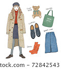 Coordination hand-drawn illustration 72842543