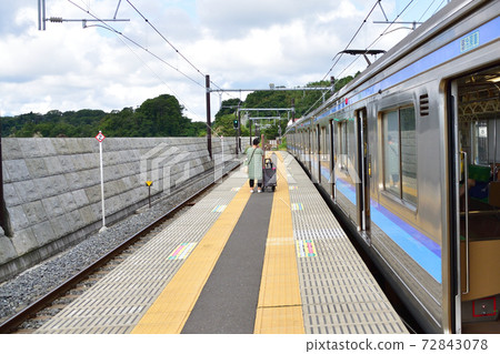 從仙台站到東名站的千石線列車窗口風景 從仙台站到東名站的千石線列車窗口風景 72843078