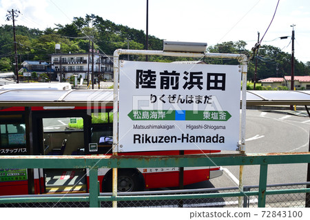 Scenery from the Senseki Line train window from Sendai Station to Tona Station 72843100