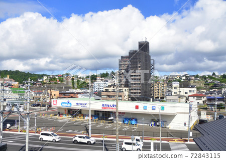 Scenery from the Senseki Line train window from Sendai Station to Tona Station 72843115