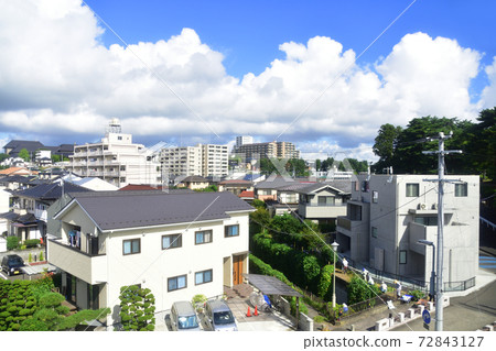 從仙台站到東名站的千石線列車窗口風景 72843127