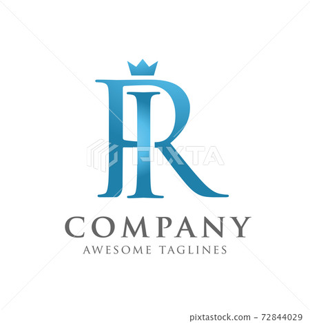 creative initial connected letters ri or ir logo monogram style	 72844029