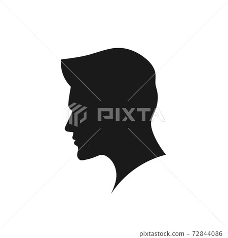 brain, logo, silhouette 72844086