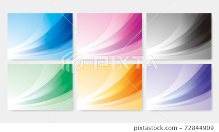 Smooth curved abstract background set 72844909